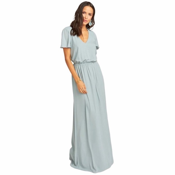 michelle flutter maxi dress